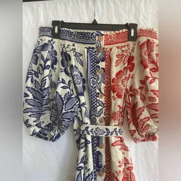 Farm Rio Mixed Pineapple Garden Mini Dress Small - Picture 13 of 16